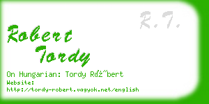 robert tordy business card